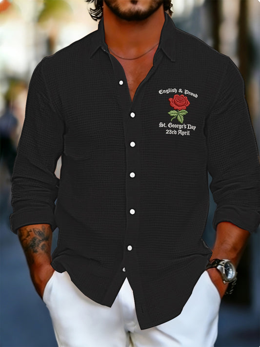 Men's St George's Day Waffle Shirt