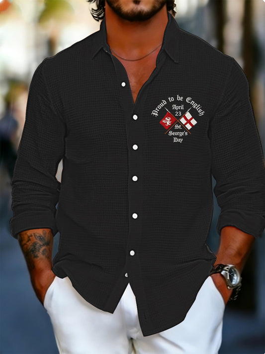 Men's St George's Day Waffle Shirt