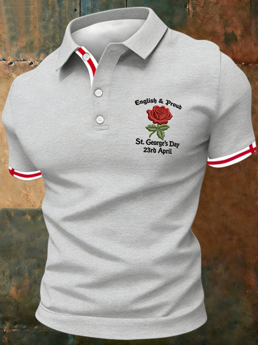 Men's St George's Day polo shirt