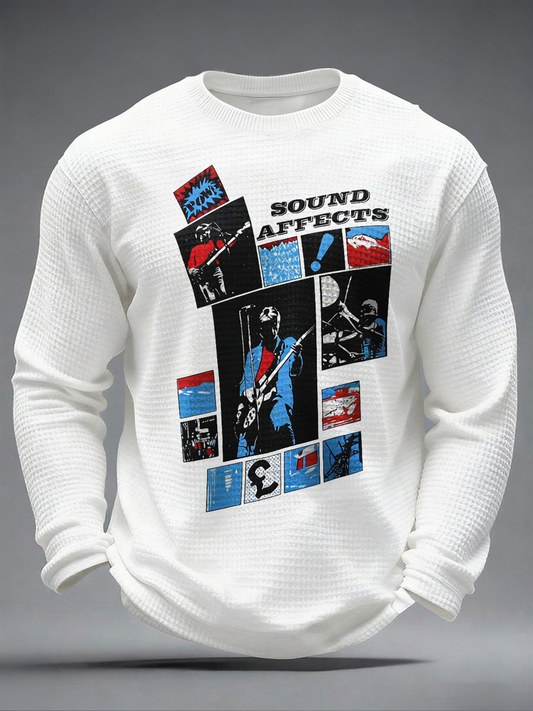 Men's UK Mods Music Lover Waffle Long Sleeve T-Shirt