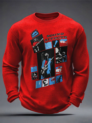 Men's UK Mods Music Lover Waffle Long Sleeve T-Shirt