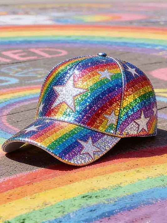 Unisex Rainbow-Print Pride Month Hat
