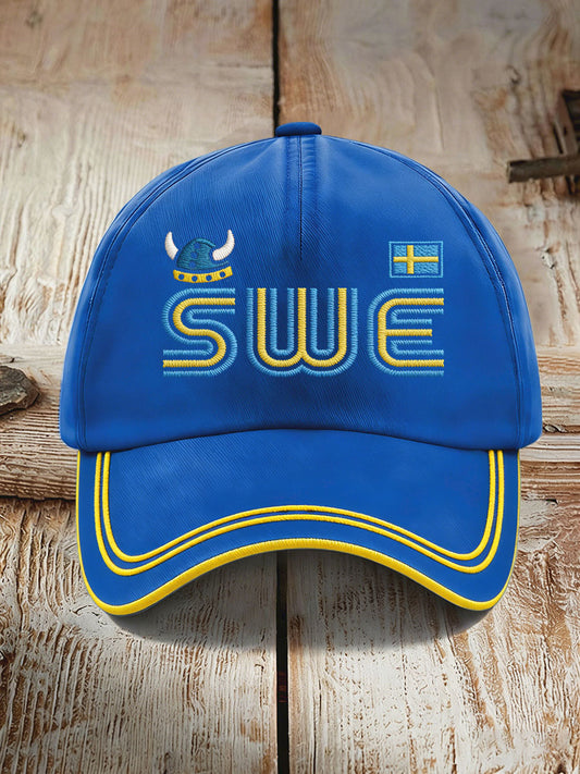 Unisex Sweden Football Lover Printed Hat
