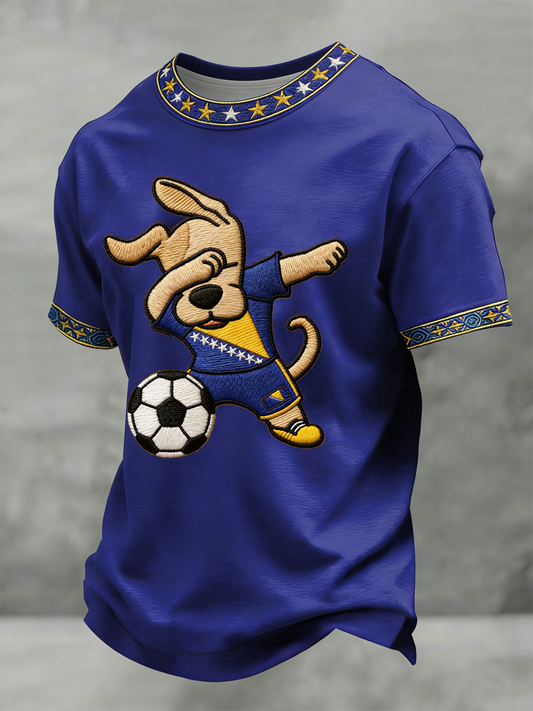 Men's Bosnia ZMAJEVI Football Lover Printed short sleeves t-shirt