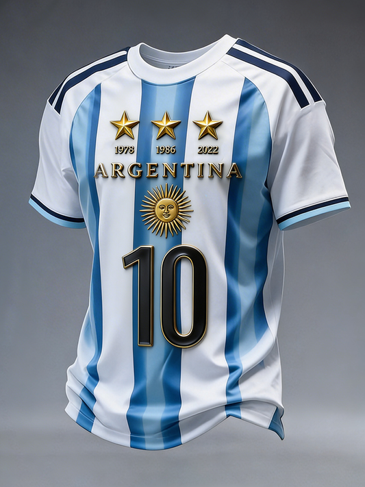 Men's Argentine Football Short Sleeve T-shirt