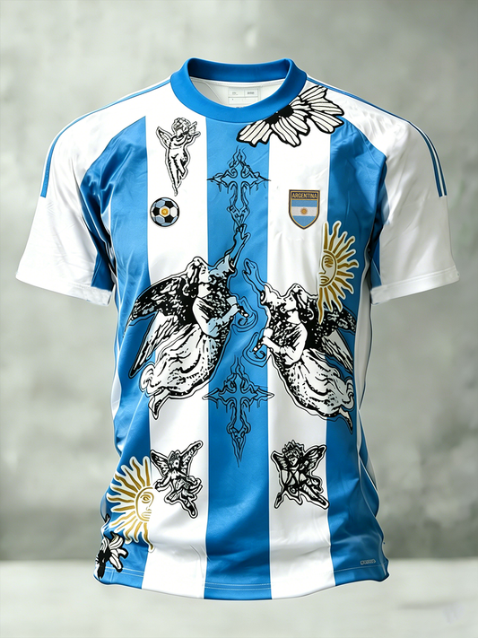 Men's Argentine Football Short Sleeves T-shirt