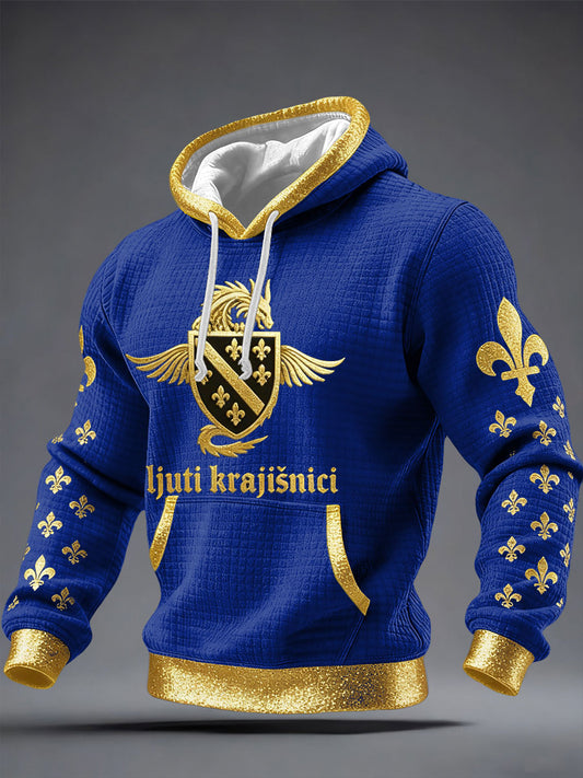 Men's Bosnia ZMAJEVI Football Lover Printed Hoodie