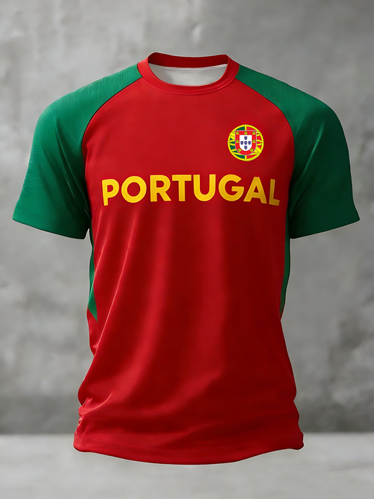 Men's Portugal Football Short Sleeve T-shirt