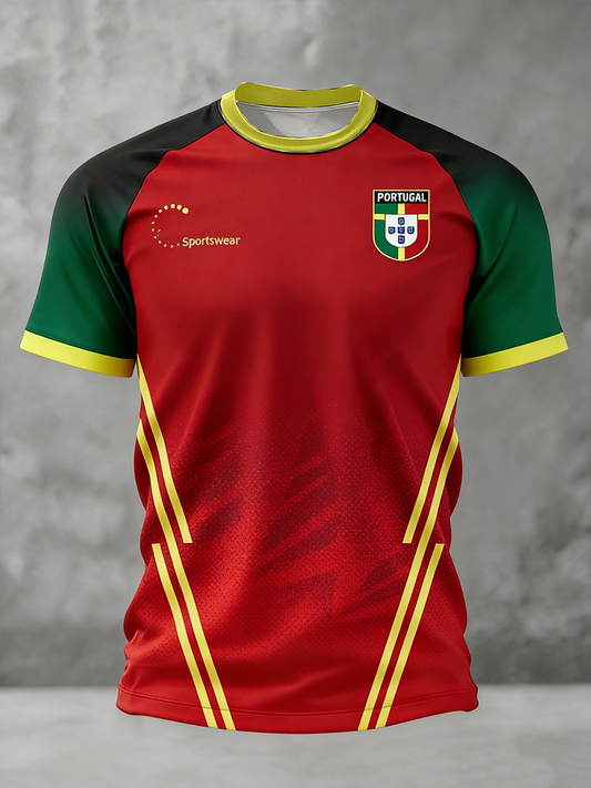 Men's Portugal Football Short Sleeve T-shirt