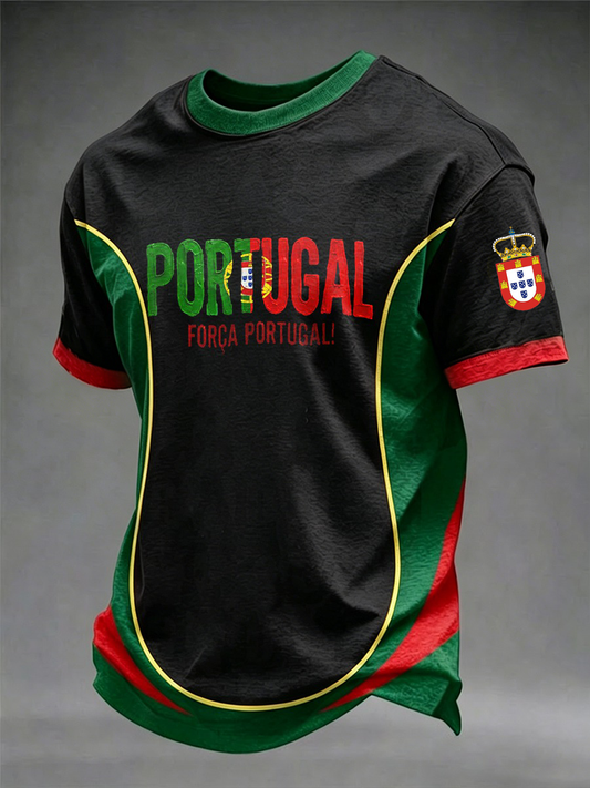 Men's Portugal Football Short Sleeve T-shirt