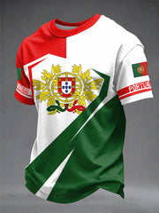 Men's Portuguese Soccer Printed T-shirt