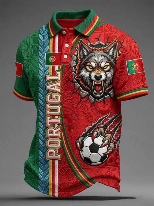 Men's Portugal Football Short Sleeve Shirt