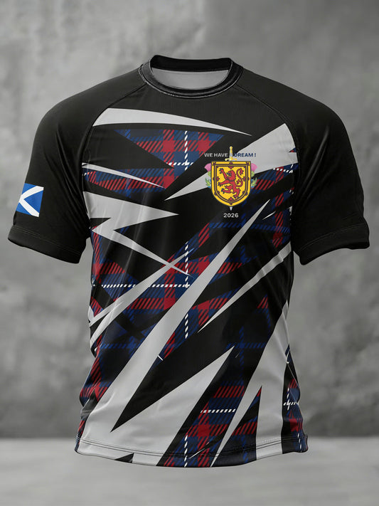 Men's UK Football Lover Scotland Printed short sleeve t-shirt