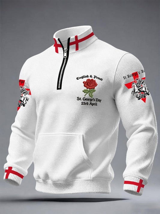 Men's St George's Day Waffle Sweatshirts