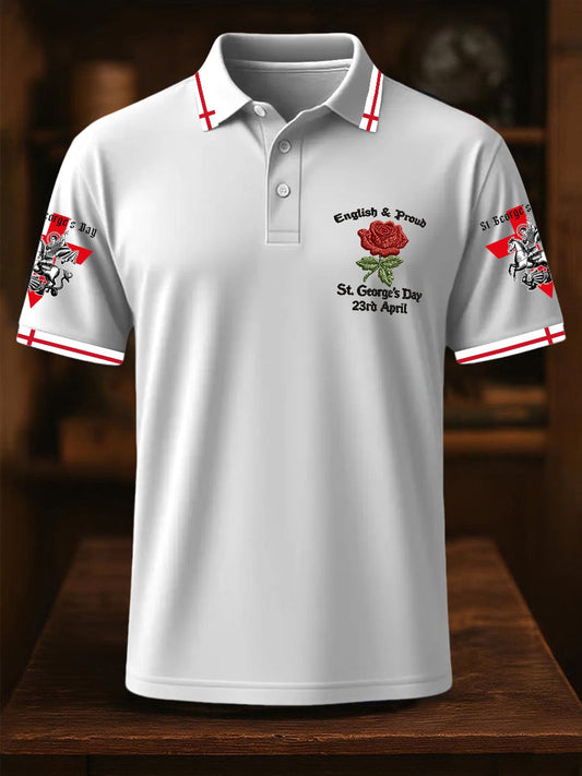 Men's St George's Day polo shirt