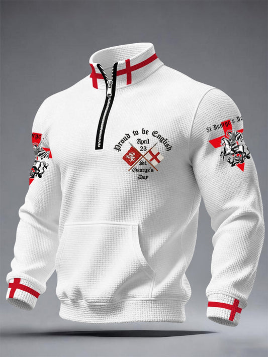 Men's St George's Day Waffle Sweatshirts