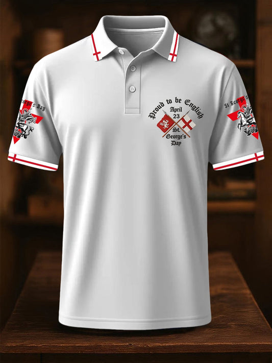Men's St George's Day polo shirt
