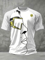 Men's Lemon Roses Music Lover Printed short sleeve t-shirt