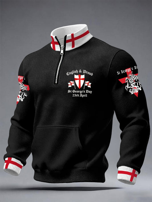 Men's St George's Day Waffle Sweatshirts
