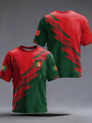 Men's Portuguese Soccer Printed T-shirt
