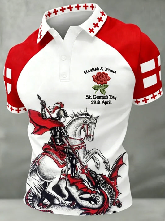 Men's St George's Day polo shirt