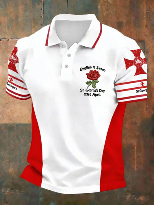 Men's St George's Day polo shirt