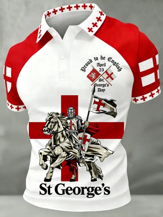 Men's St George's Day polo shirt