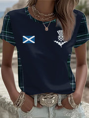 Women's  Scottish Rugby lovers short-sleeved T-shirt