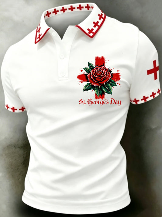 Men's St George's Day polo shirt