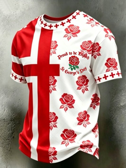 Men's St George's Day short sleeves t-shirt