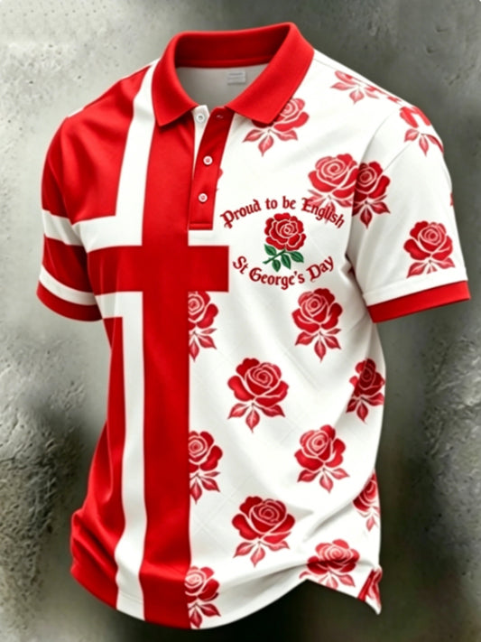 Men's St George's Day polo shirt