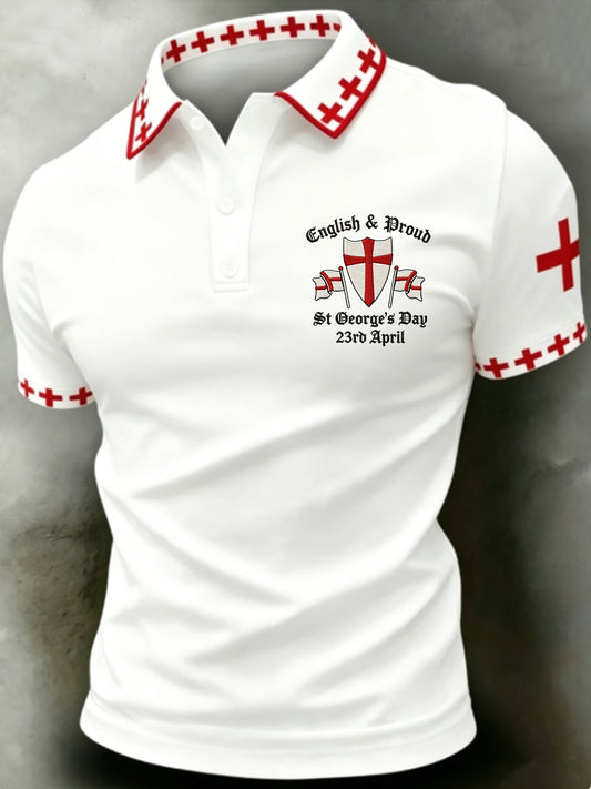 Men's St George's Day polo shirt
