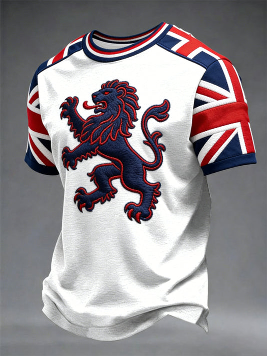 Men's British Style Printed T-shirt