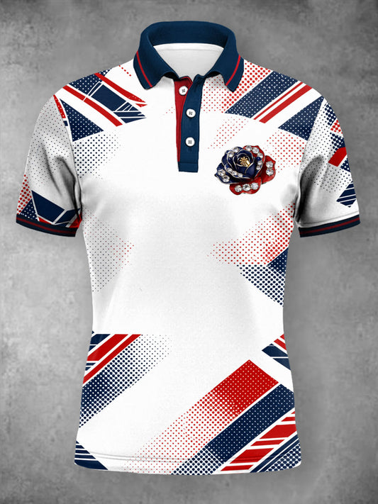 Women's England Rugby Lover Printed polo T-shirt