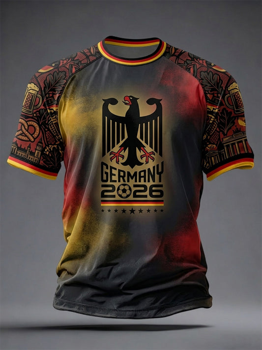 Men's Germany Football Lover Short Sleeves T-shirt