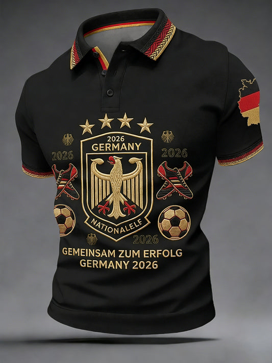 Men's German Football Fan Short Sleeves Shirt
