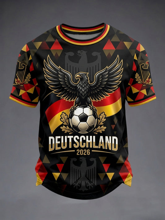 Men's Germany Football Lover Short Sleeves T-shirt
