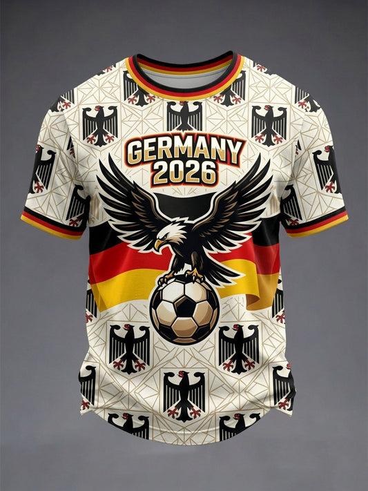 Men's Germany Football Lover Short Sleeves T-shirt