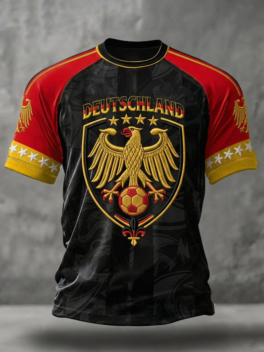 Men's German Football Fan Short Sleeves T-shirt
