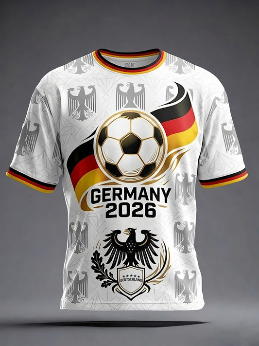 Men's Germany Football Lover Short Sleeves T-shirt