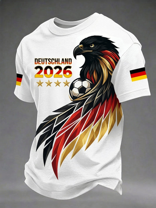 Men's German Football Fan Short Sleeves T-shirt