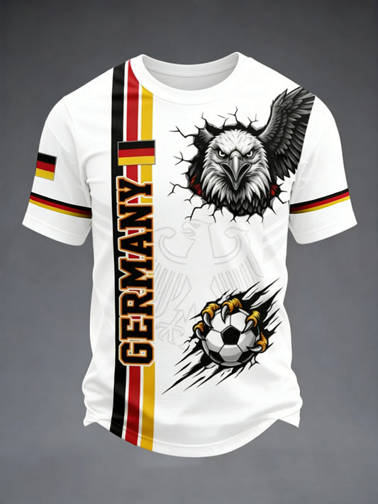 Men's Germany Football Lover Short Sleeves T-shirt