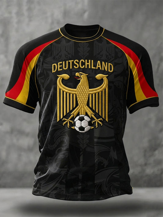 Men's German Football Fan Short Sleeves T-shirt