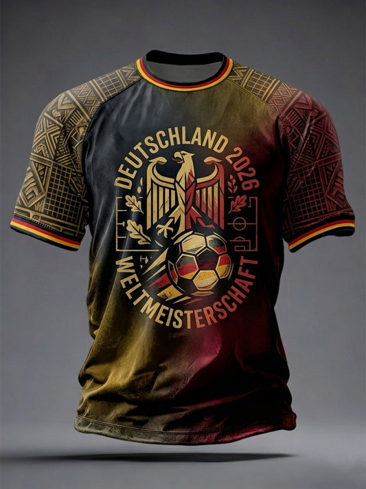 Men's Germany Football Lover Short Sleeves T-shirt