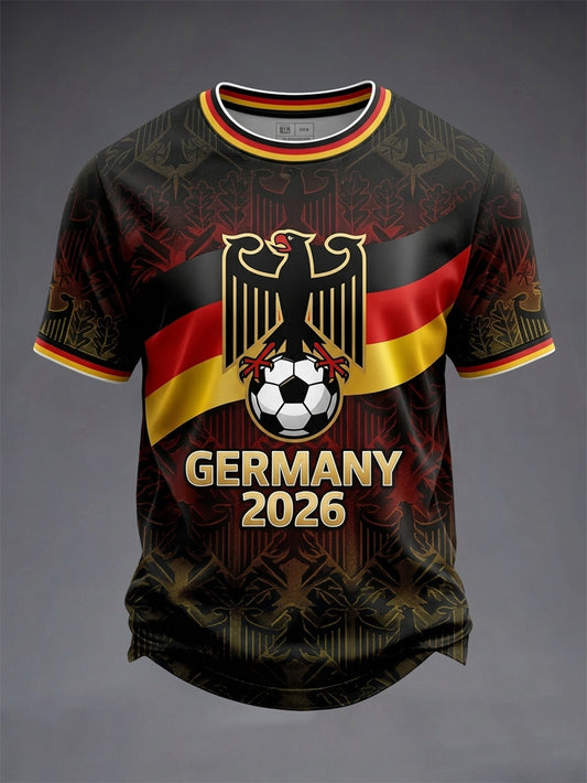 Men's Germany Football Lover Short Sleeves T-shirt