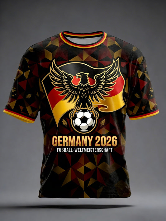 Men's Germany Football Lover Short Sleeves T-shirt