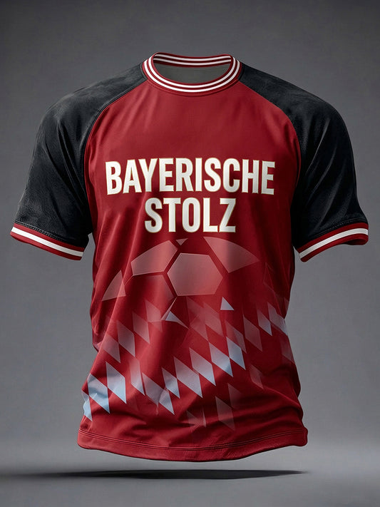 Men's German Football Fan Print T-shirt