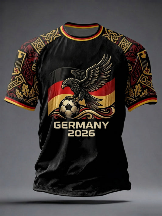 Men's Germany Football Lover Short Sleeves T-shirt