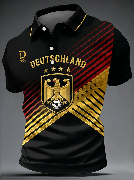 Men's German Football Fan Short Sleeves Shirt