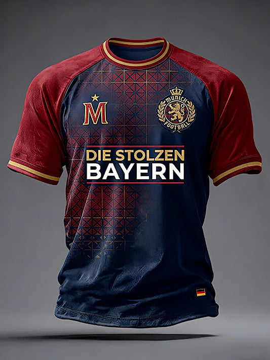 Men's German Football Fan Print T-shirt